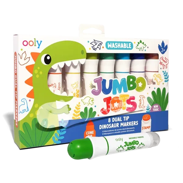 Jumbo Jots: Dual Tip Cone &amp; Stamp Markers - Di