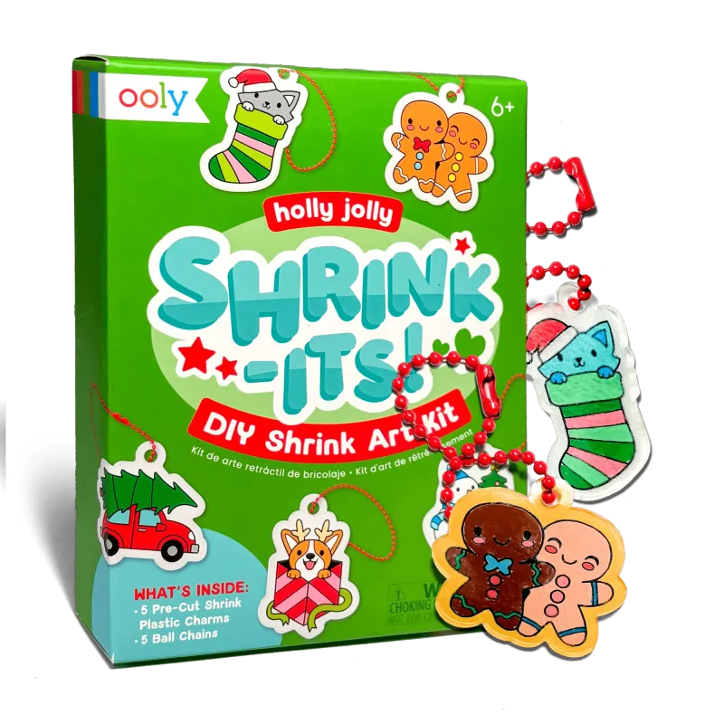 Mini Shrink-Its!: D.I.Y. Shrink Art Kit - Holly Jolly