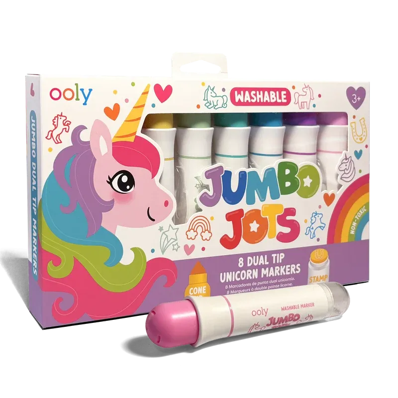Jumbo Jots: Dual Tip Cone &amp; Stamp Markers