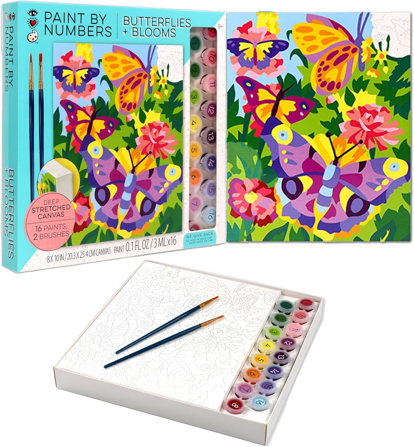 Paint By Numbers- Butterflies + Blooms, Theme: Butterflies + Blooms