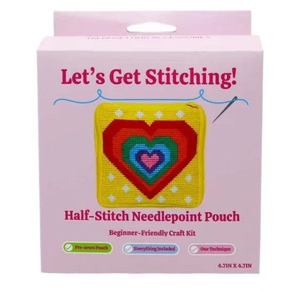 Needlepoint Bag Kit, Color: Heart