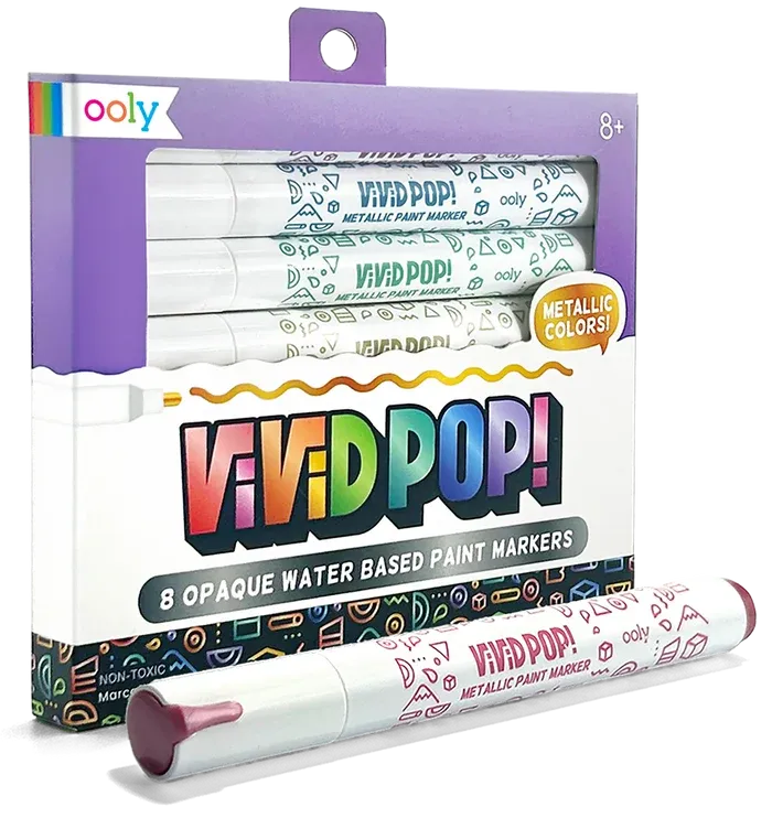 Vivid Pop!: Opaque Water-Based Paint Markers - Cla