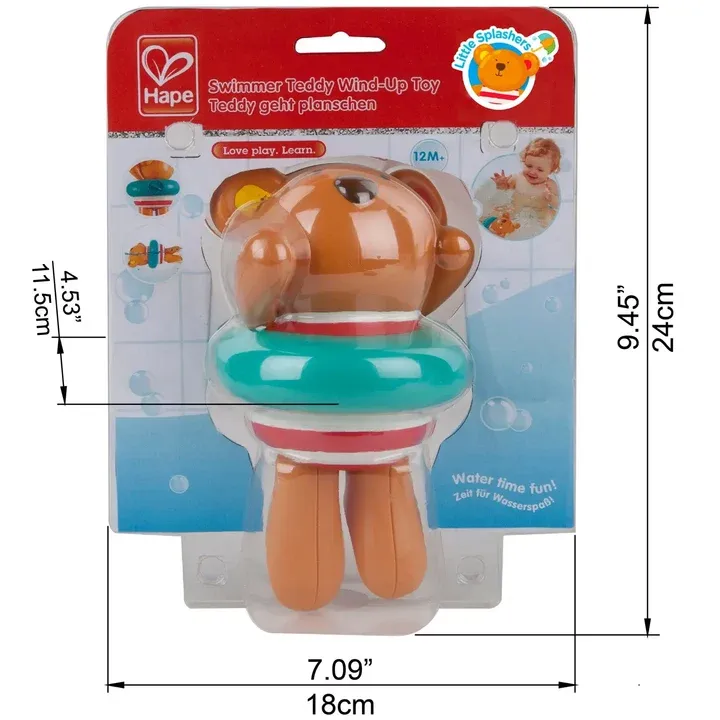 Swimmer Teddy Wind-Up Toy