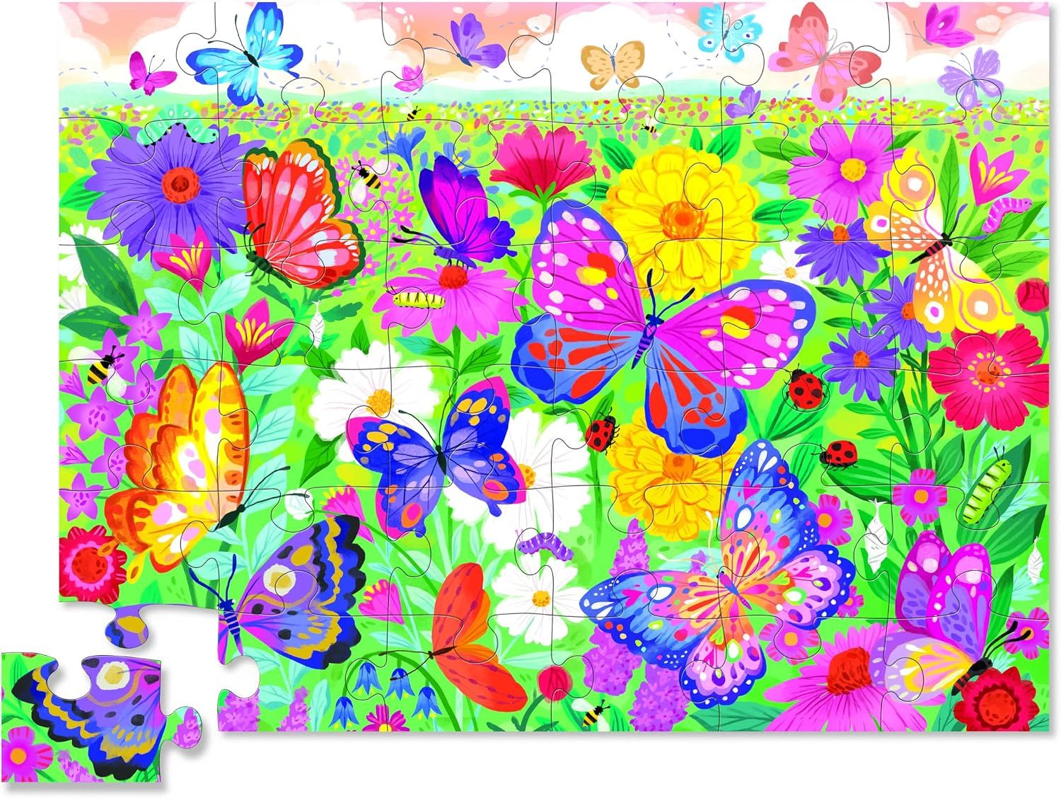 36-Pc Foil Shaped Box Puzzle, Style: Butterfly