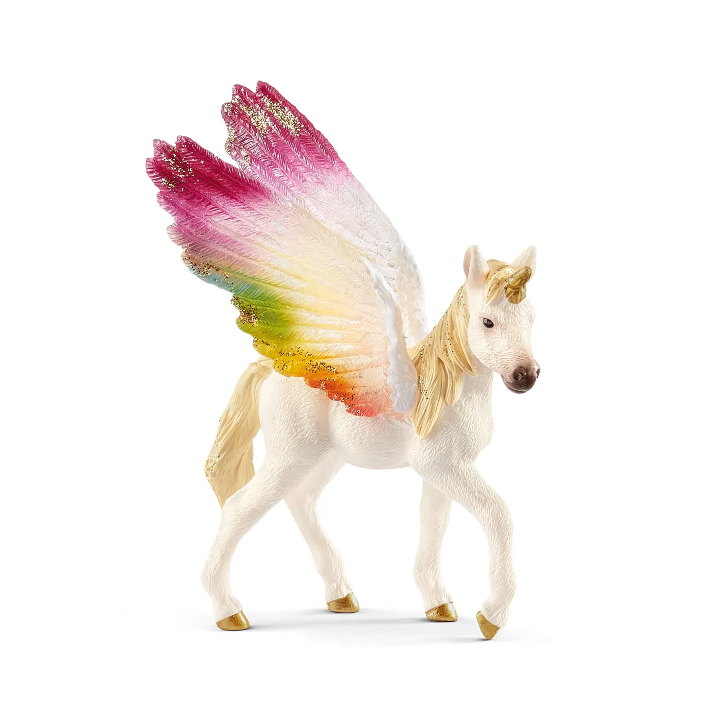 Winged rainbow unicorn, foal