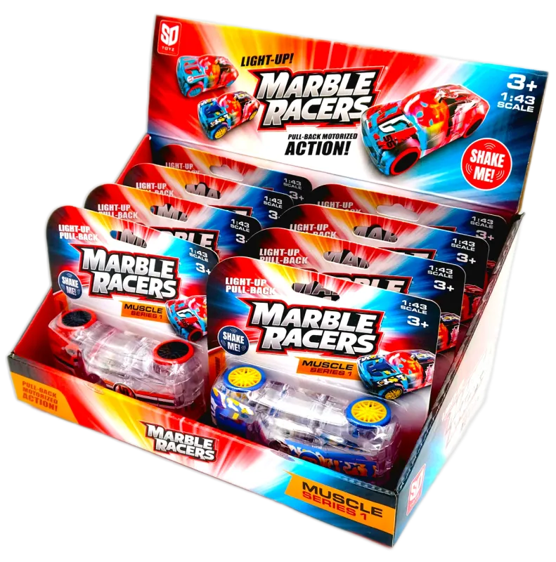 Pull-Back Marble Racers Muscle Car PDQ