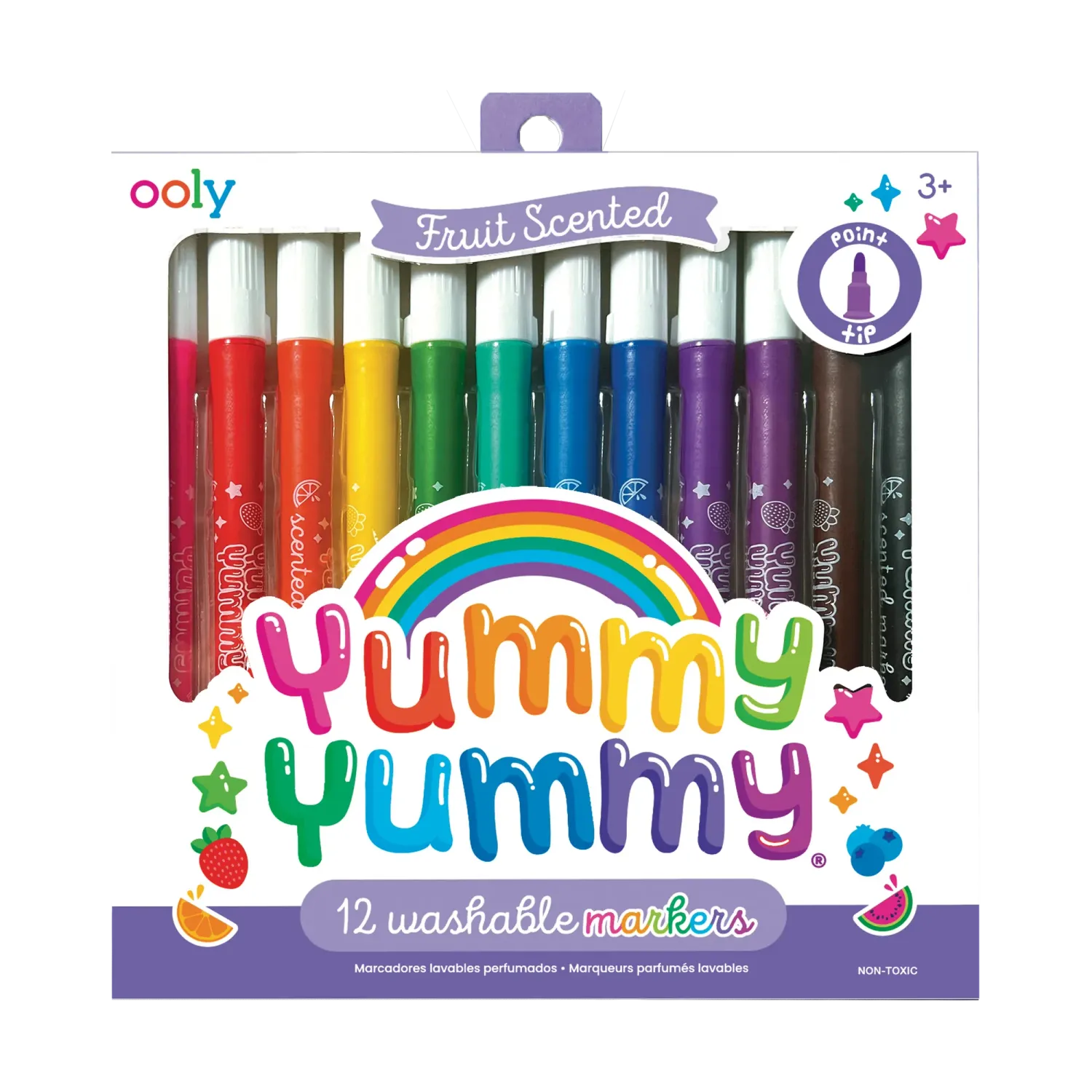 Yummy Yummy: Fruit Scented Markers (Set of 12)
