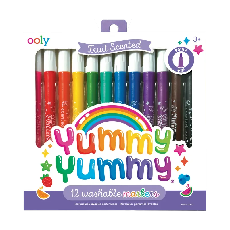 Yummy Yummy: Fruit Scented Markers (Set of 12)