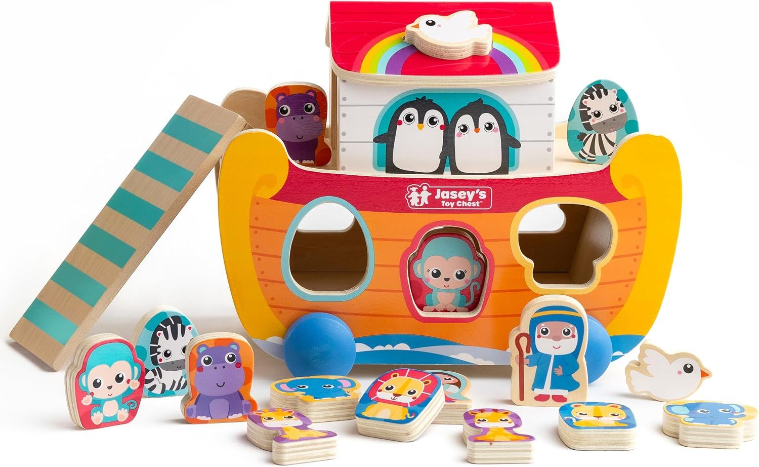 Noah's Ark Wooden Sort &amp; Match