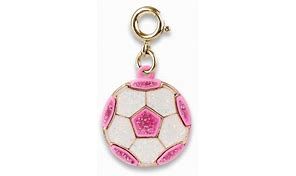 Charm It! Gold Glitter Soccer Ball Charm
