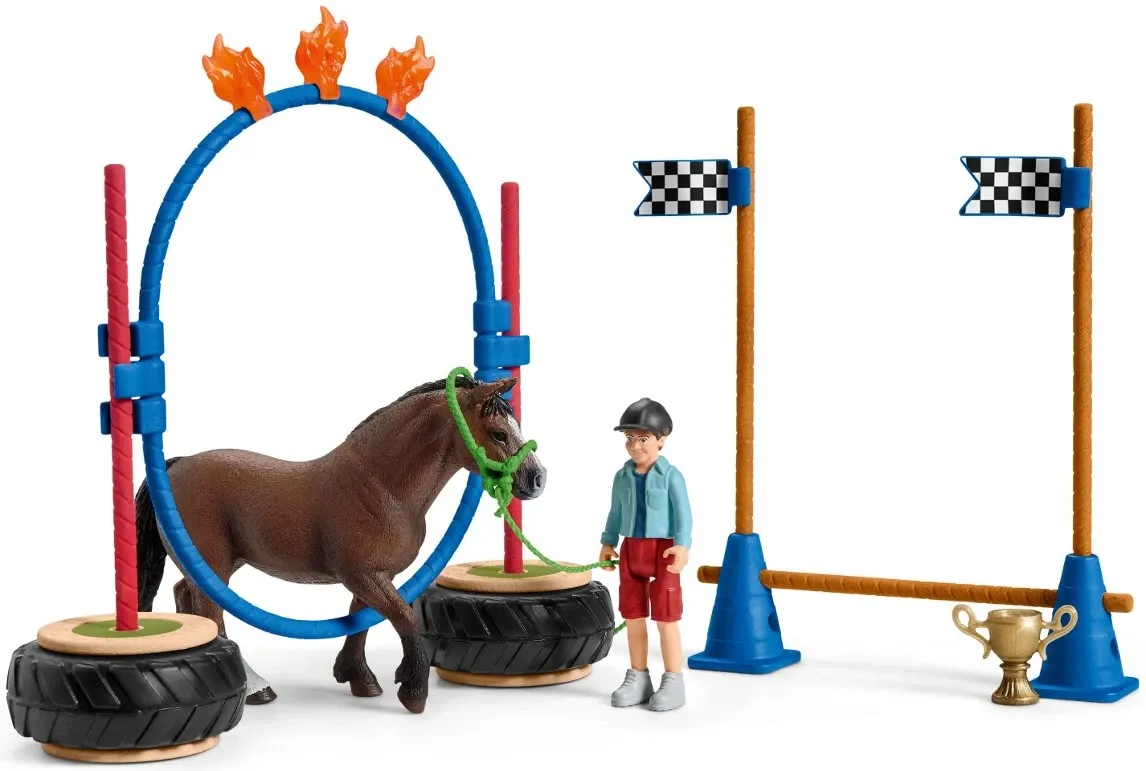 Pony agility training