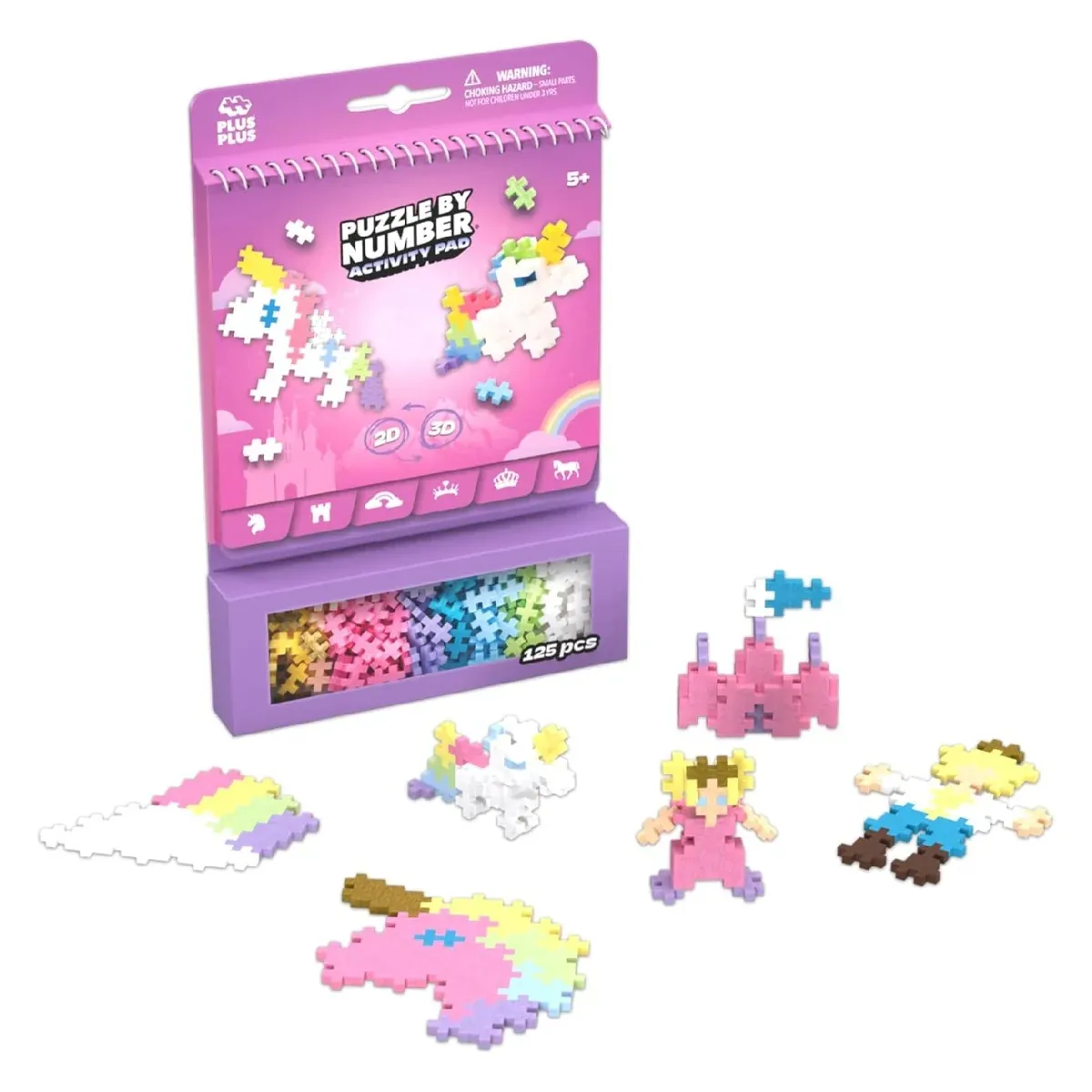 Plus Plus Puzzle By Number Activity Pad, Theme: Fairytale