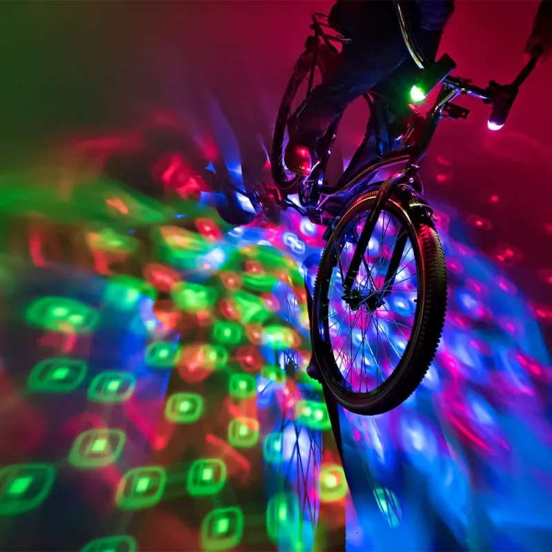 Cruzin Brightz Tricolor Disco Bike Light