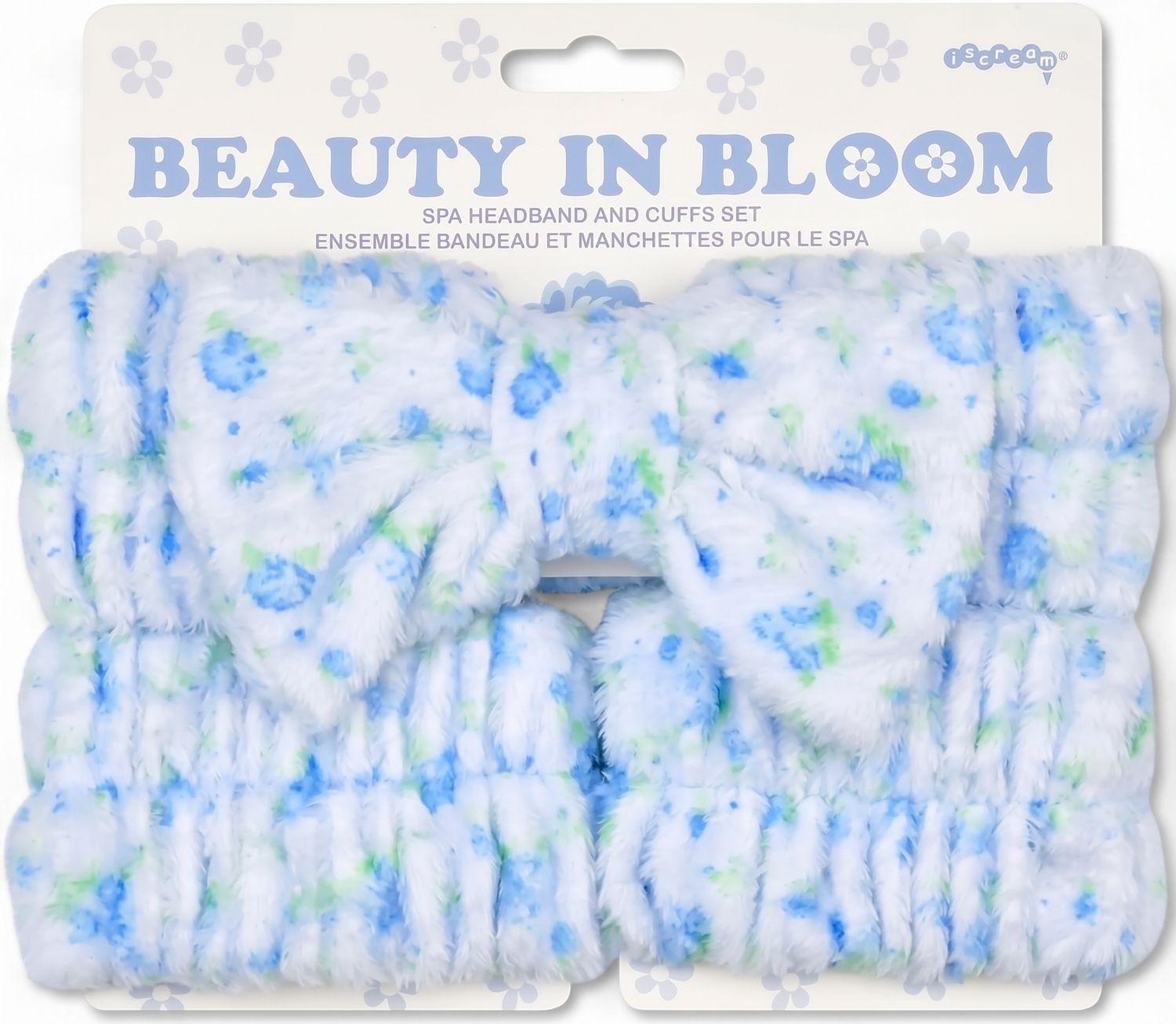 Blue Ditsy Spa Set