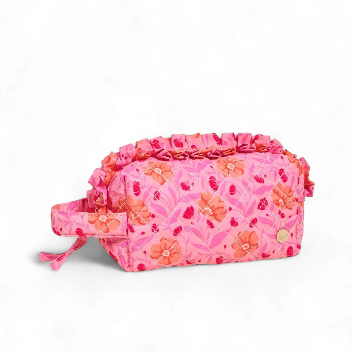 Essentials Quilted Cosmetic Pouch-Poppin' Petals