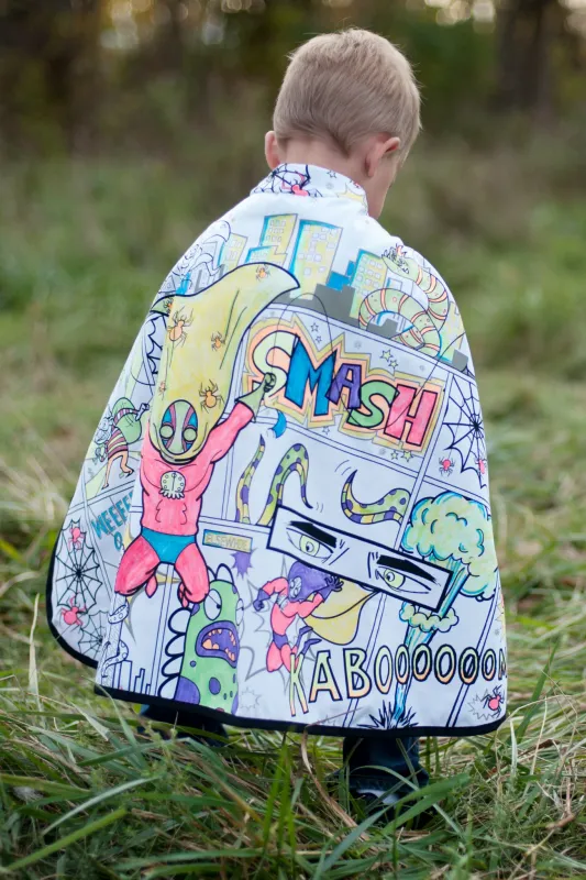 Colour-A-Cape Reversible Spider Superhero, Size 4-6*