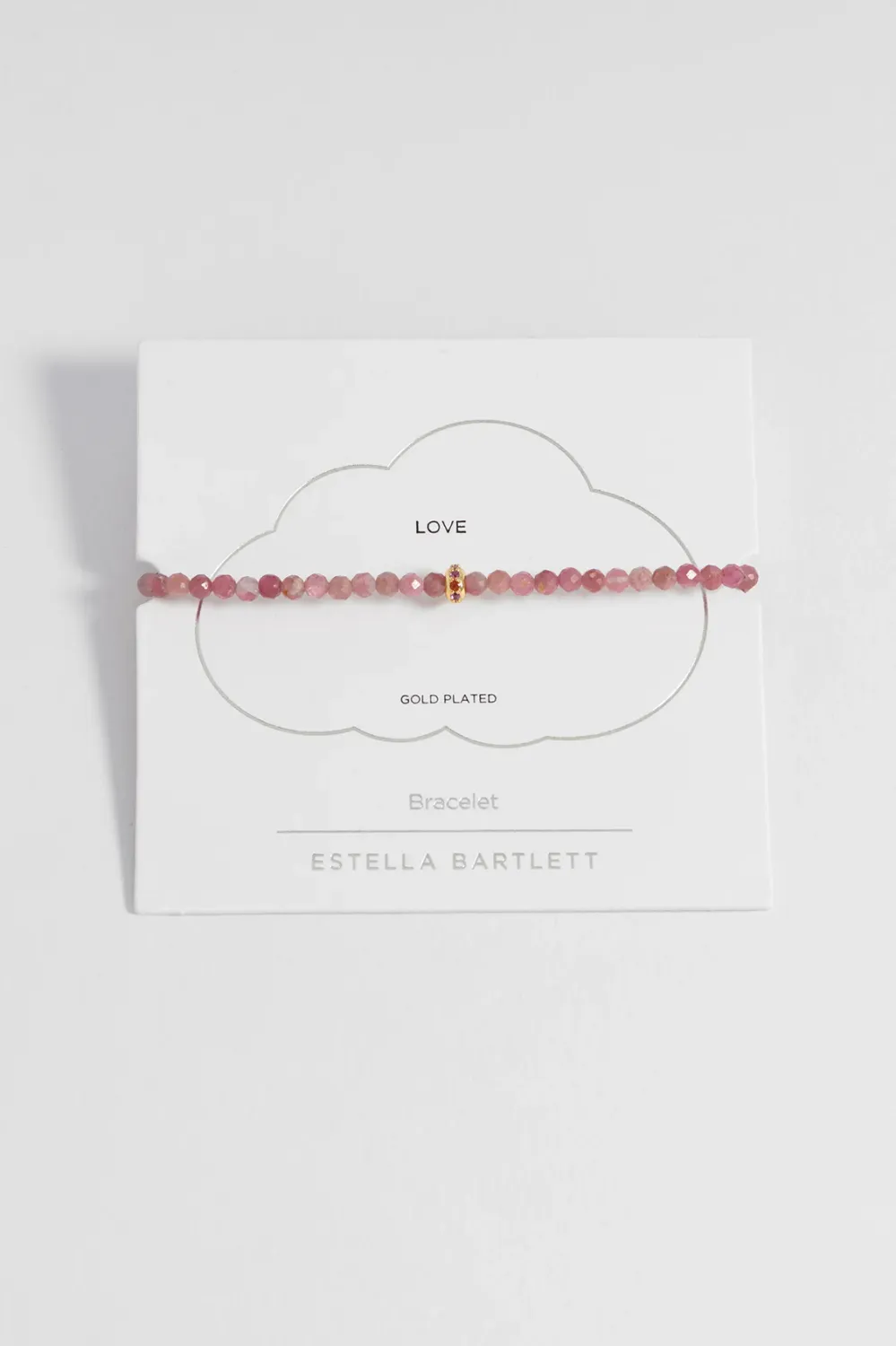 Pink Tourmaline Cz Disc Amelia Braclet