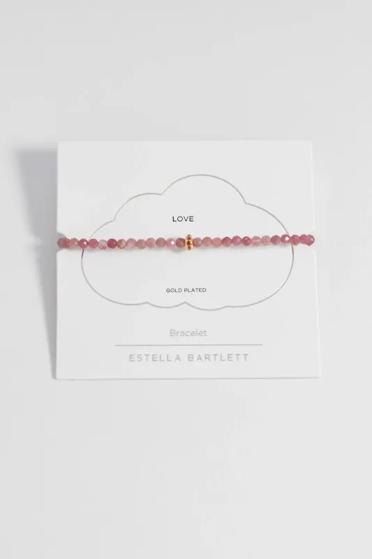 Pink Tourmaline Cz Disc Amelia Braclet