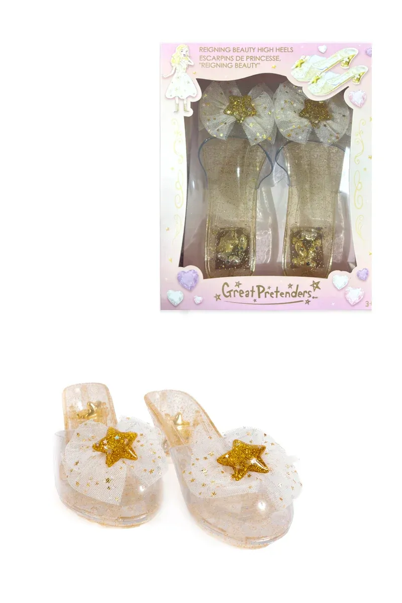 Reigning Beauty High Heels, Color: Gold