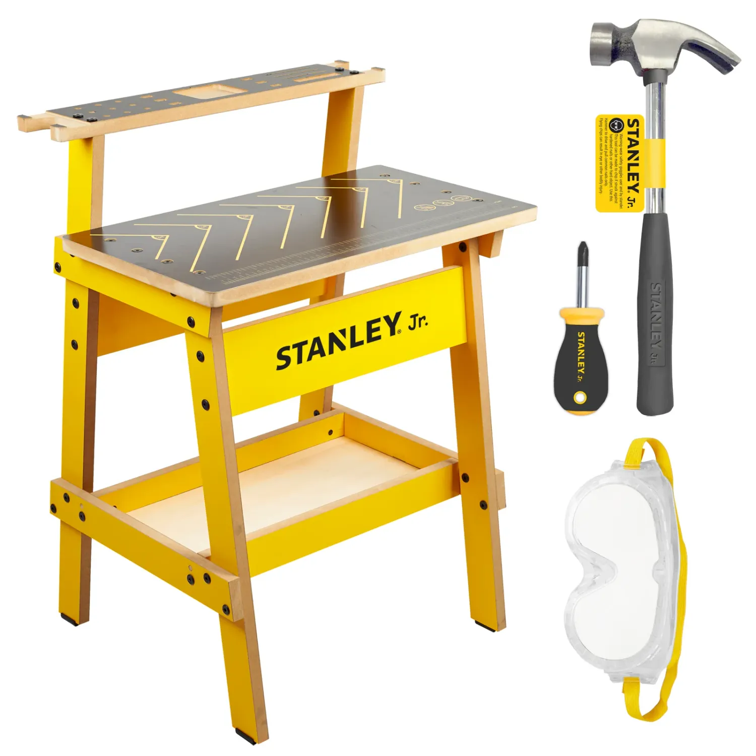Stanley Jr. Kid's Work Bench &amp; 3 Piece Toolset