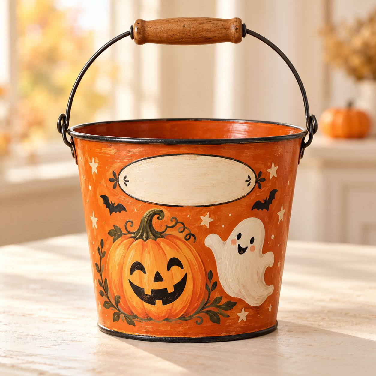 Custom Painted Halloween Bucket