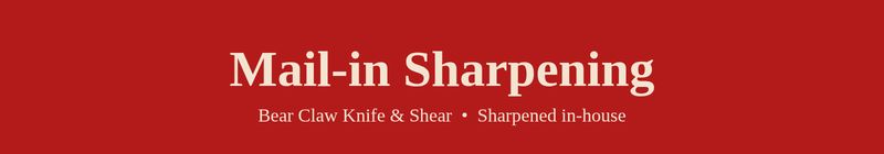 Mail-in Knife &amp; Shear Sharpening