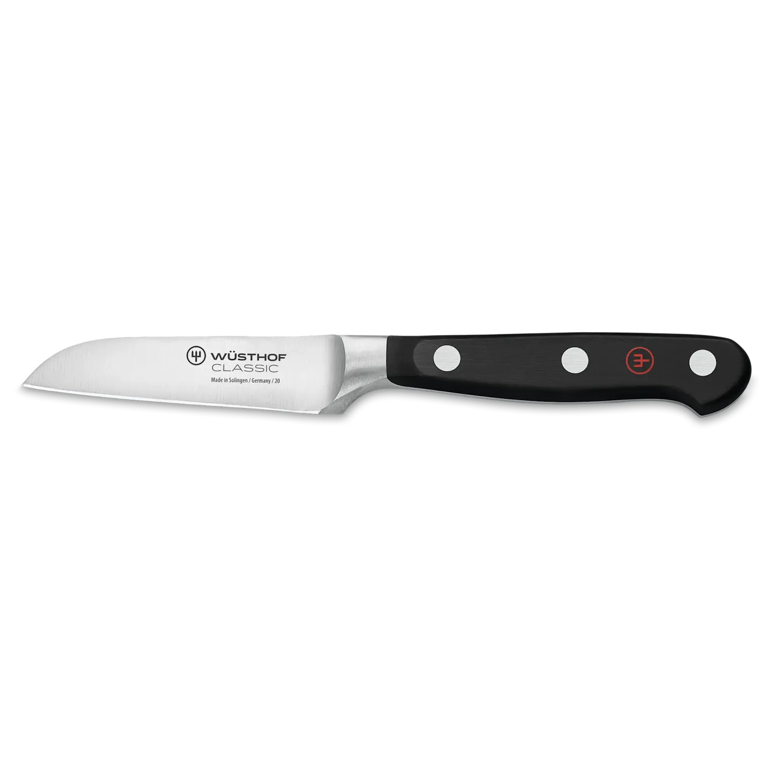 Wusthof Classic Flat Cut 3" Paring Knife, Black Handle