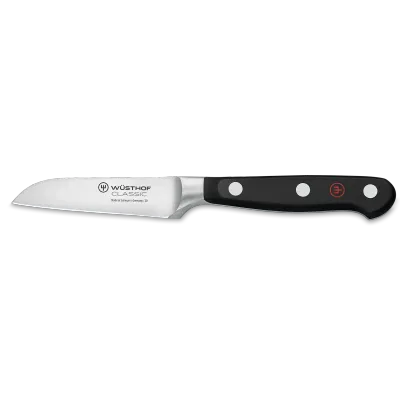 Wusthof Classic Flat Cut 3" Paring Knife, Black Handle