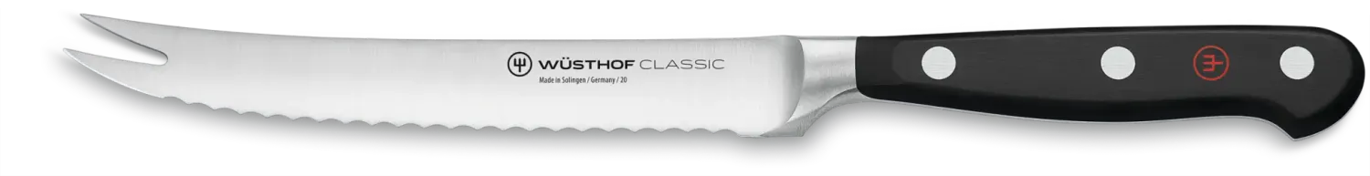 Wusthof Classic 5" Tomato Knife, Black Handle