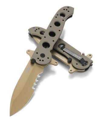 CRKT, Flipper Desert Tan, Veff Serrations