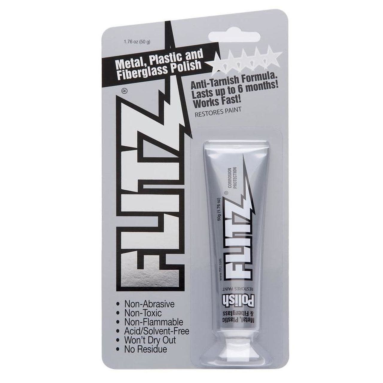 Flitz Paste Polish Tube for Metals, Fiberglass, Plastic &amp; Paint