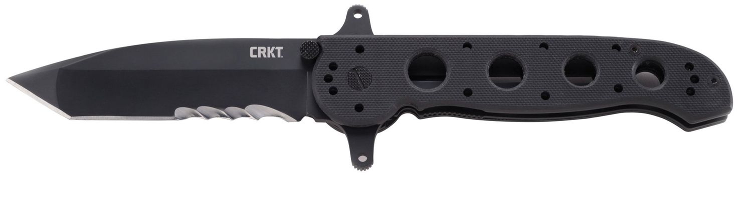 CRKT M16-14SFG Special Forces Tanto, Veff Serrations, Black G10