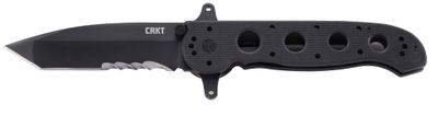 CRKT M16-14SFG Special Forces Tanto, Veff Serrations, Black G10