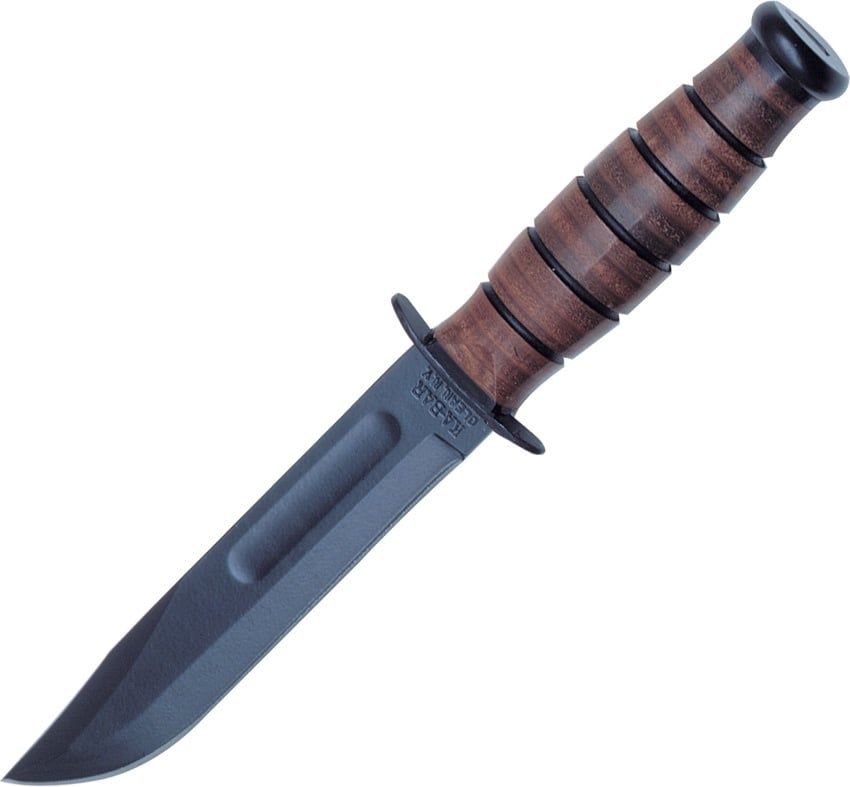 Ka-Bar USMC Short Fighting Knife, 1095 Carbon Blade