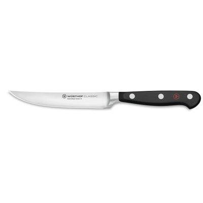 Wusthof Classic 4.5" Steak Knife, Black Handle