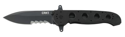 CRKT M21-14SFG Special Forces Spear Point, Veff Serrations, Black G10