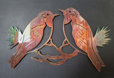 Lazart, 18" Western Bluebirds Wall Art
