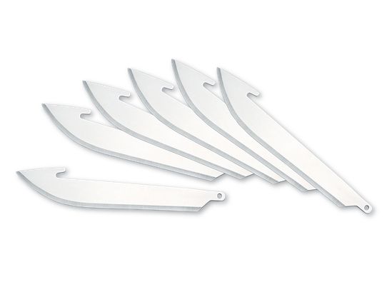 Outdoor Edge 3.5" Drop-Point Replacement Blades, 6 Pack