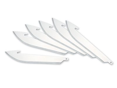 Outdoor Edge 3.5" Drop-Point Replacement Blades, 6 Pack