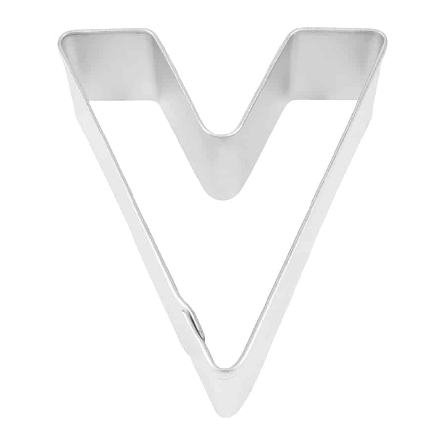 R&amp;M Letter V Cookie Cutter 2.75"