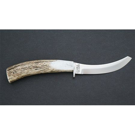 Silver Stag Back Strapper Elk Stick Handle &amp; D2 Steel