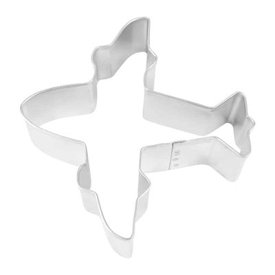R&amp;M Airplane Silver Cookie Cutter 4"