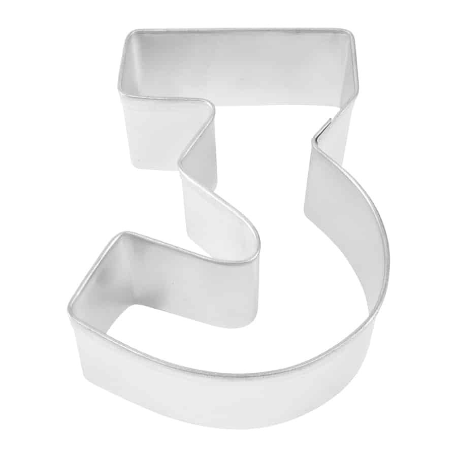 R&amp;M Number 3 Cookie Cutter 3"