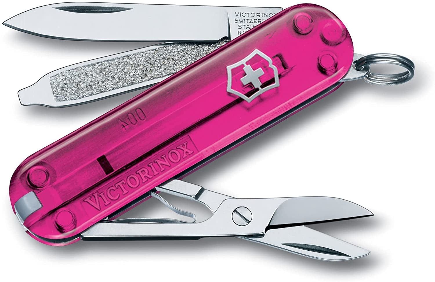 Victorinox Swiss Army Classic SD Translucent Cupcake Dream Pink, 7 Functions