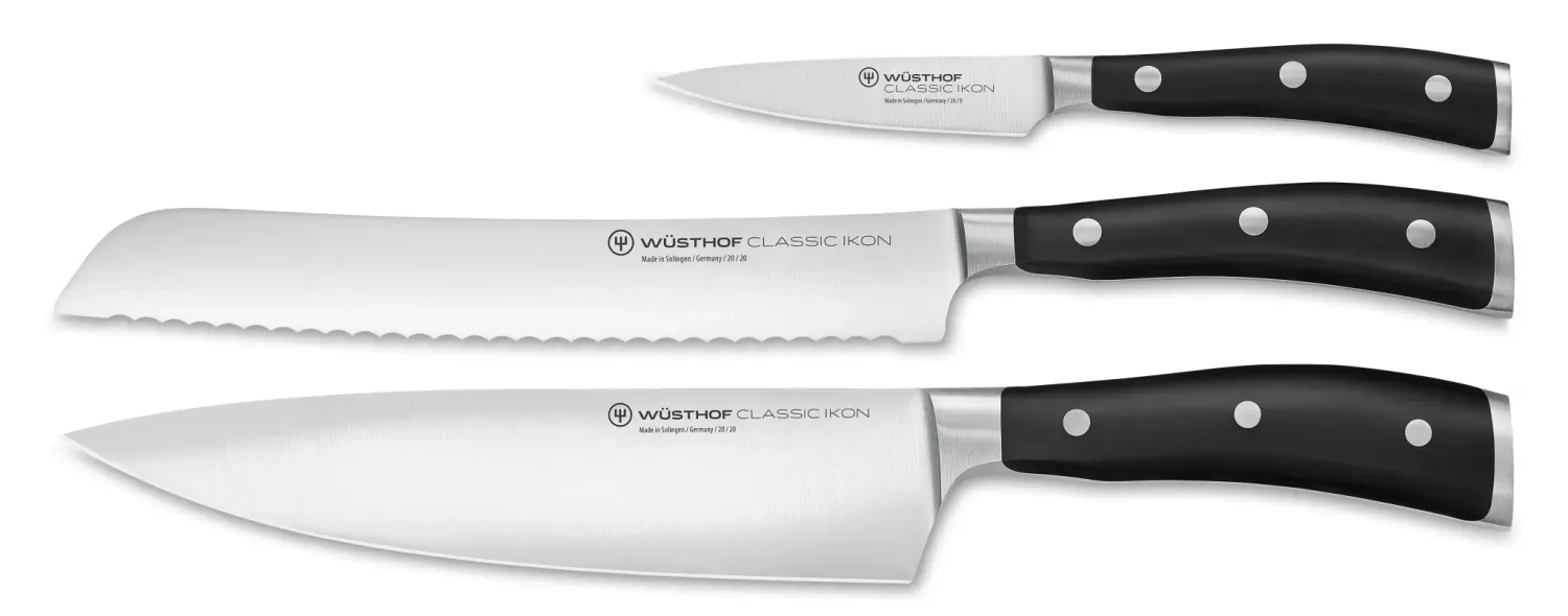 Wusthof Classic Ikon 3 Piece Starter Set
