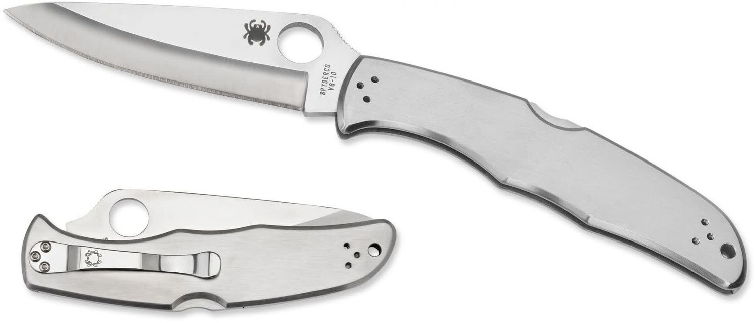 Spyderco, Endura 4, Stainless Handle, Plain Edge VG10