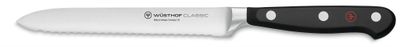 Wusthof Classic 5" Serrated Utility Knife, Black Handle