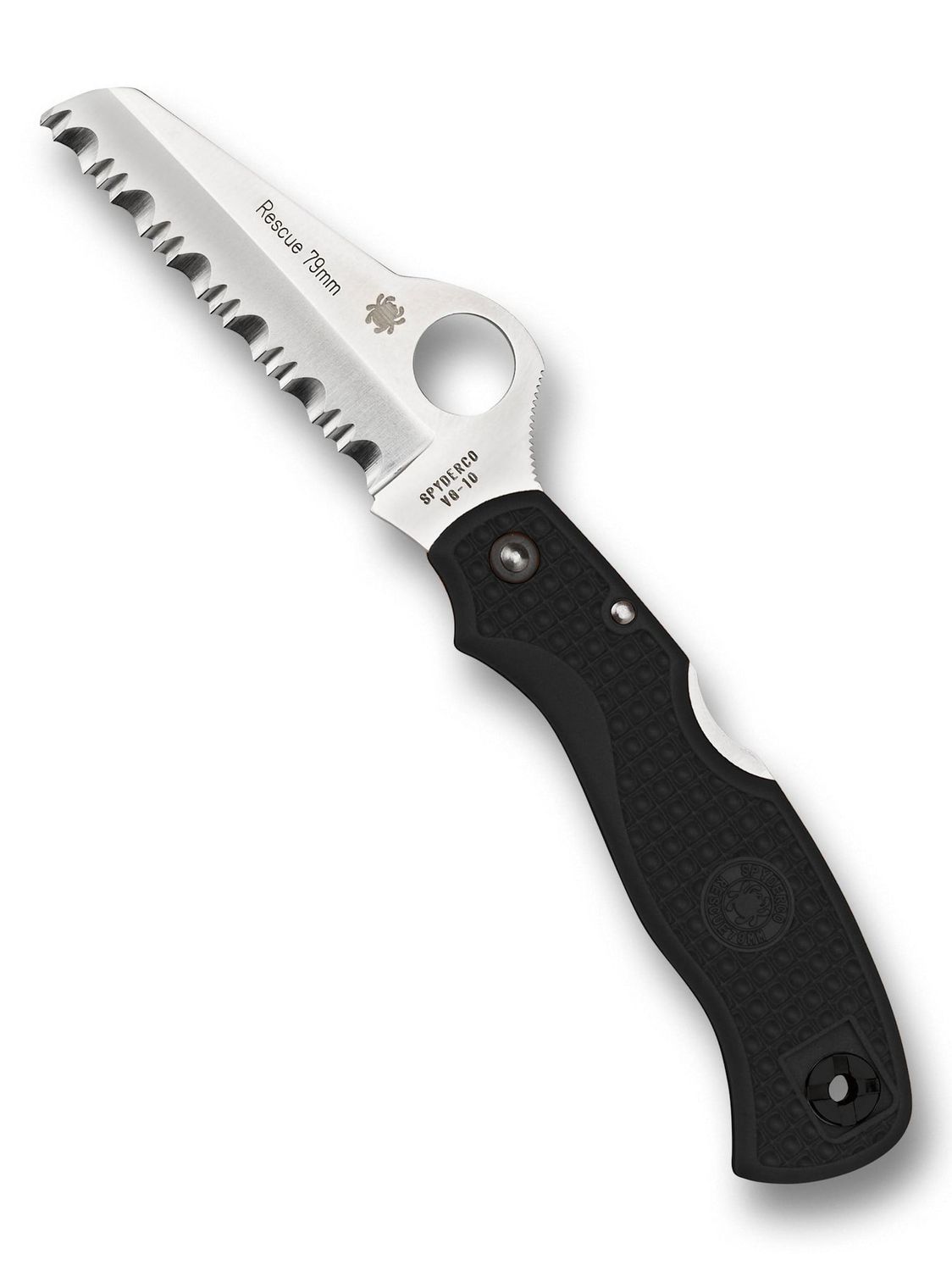 Spyderco, Rescue 79mm Black FRN and VG10 Serrated