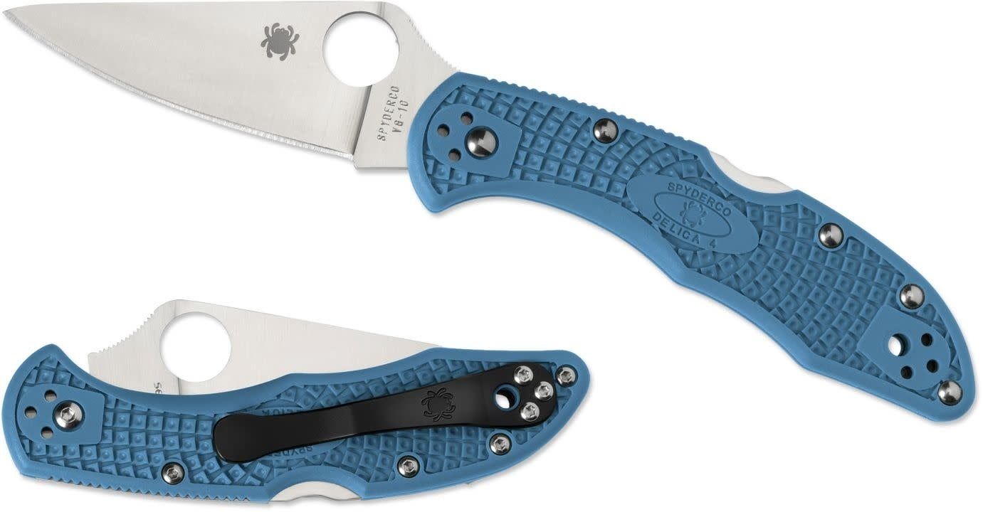 Spyderco, Delica 4 FRN Lightweight Blue Flat Ground