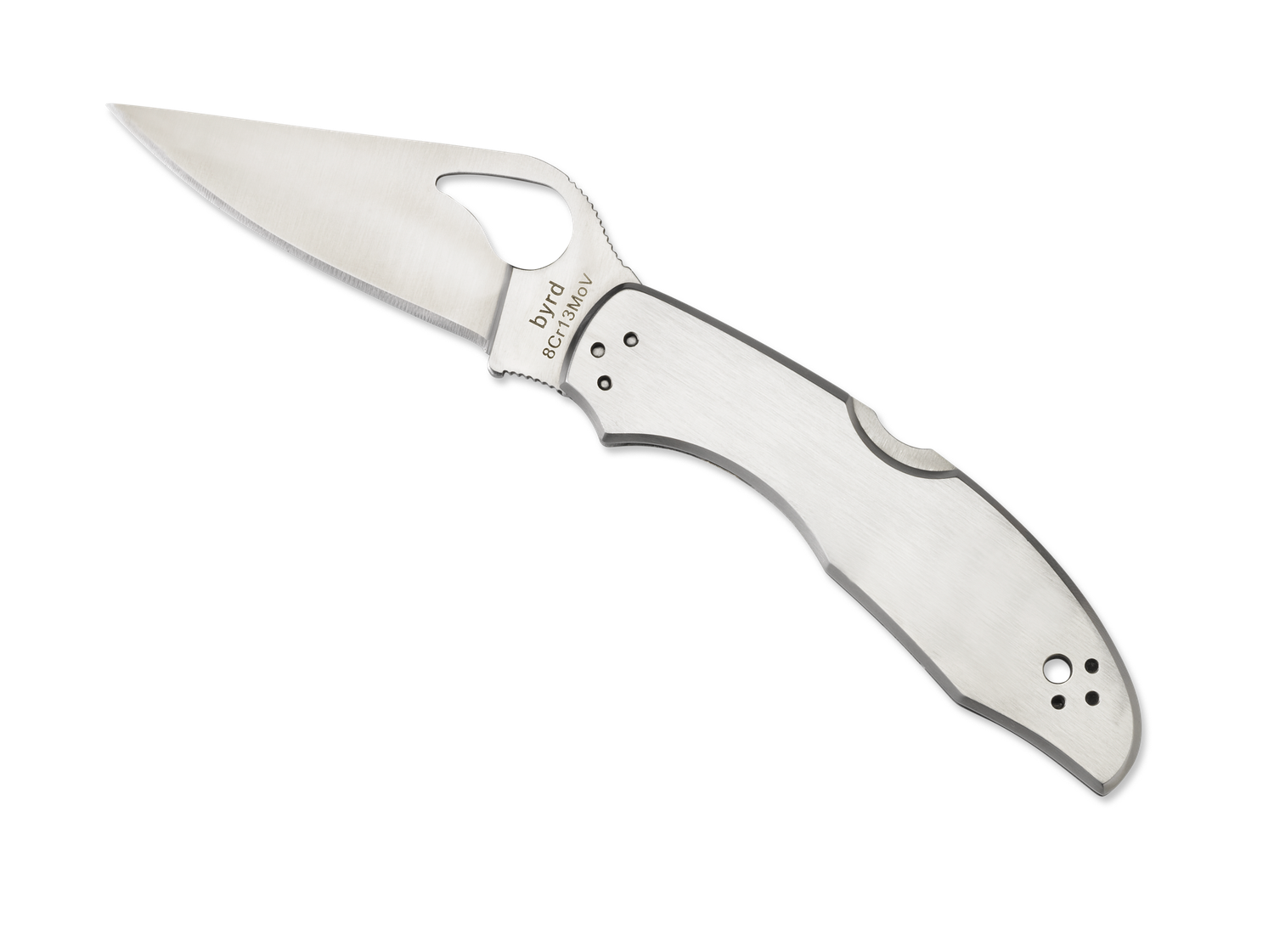 Spyderco, Byrd Meadowlark 2 Stainless, Plain Edge